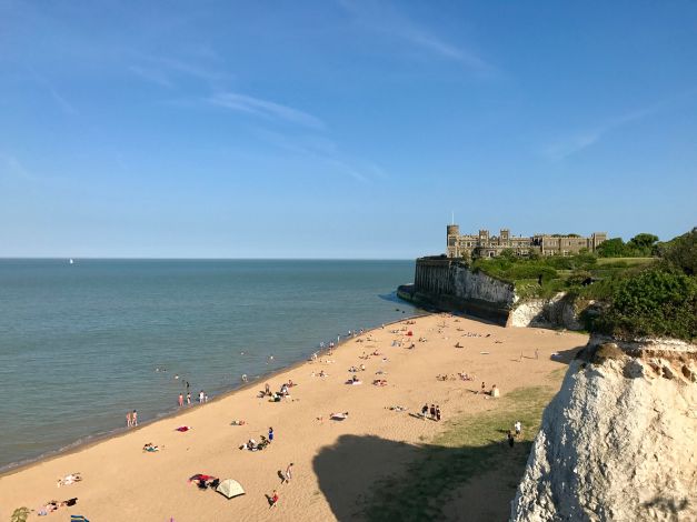 kingsgate bay, broadstairs, isle of thanet, kent, uk, ingiltere (2)