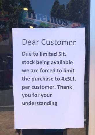 Draught in Cape Town, South Africa 1