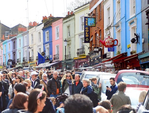 portobello road market, londra, ingiltere